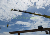 Telescopic Boom Marine Deck Crane , 160 KW 3T 40M Electric Hydraulic Crane